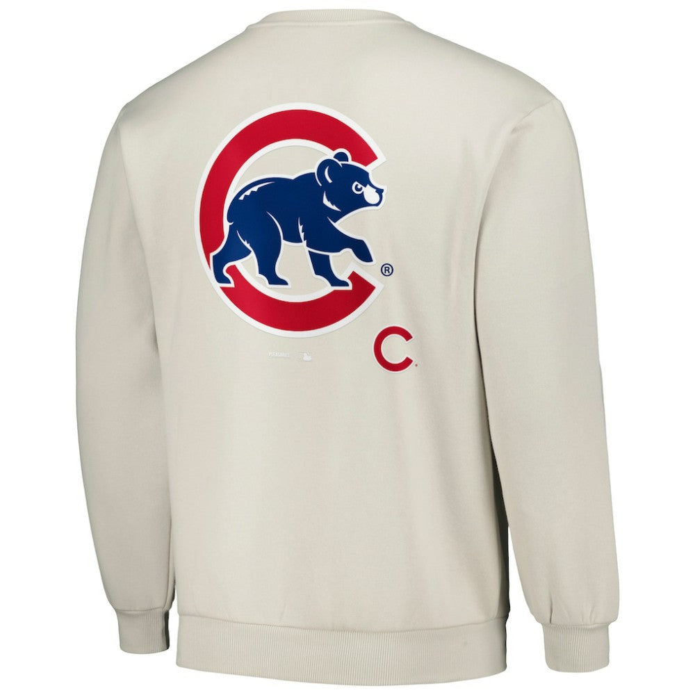 Chicago Cubs PLEASURES Ballpark Pullover Sweatshirt Gray