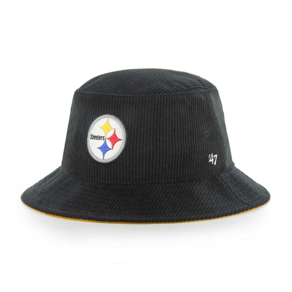 Pittsburgh Steelers '47 Thick Cord Bucket Hat - Black on sale