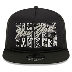 New York Yankees  Street Team A-Frame Trucker 9FIFTY Snapback Hat Black