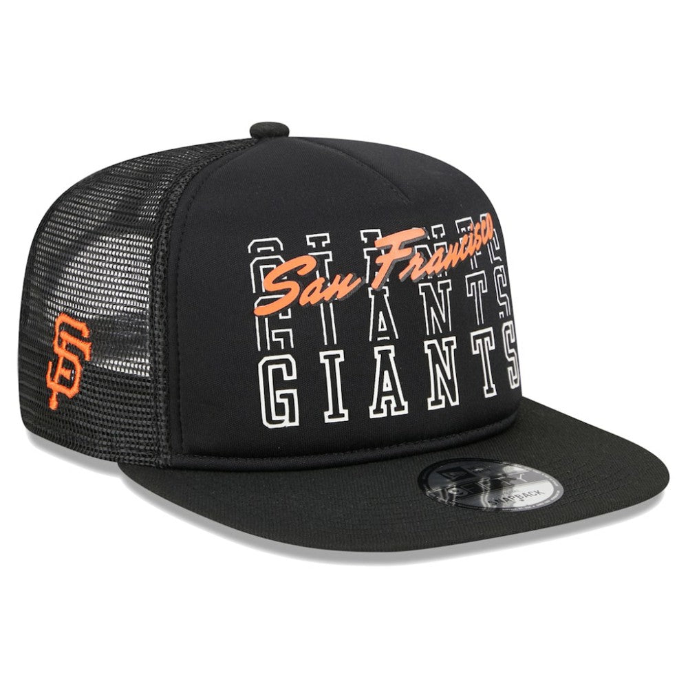 San Francisco Giants  Street Team A-Frame Trucker 9FIFTY Snapback Hat Black