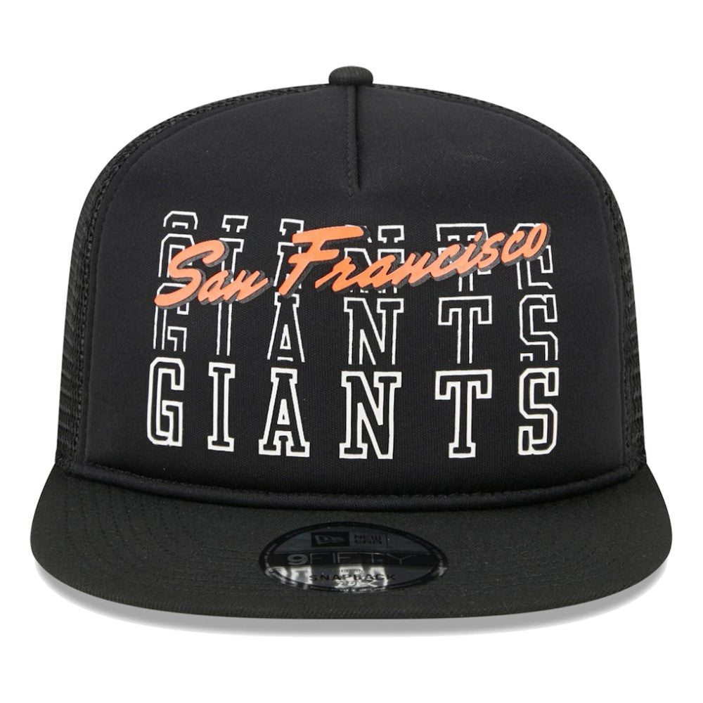 San Francisco Giants  Street Team A-Frame Trucker 9FIFTY Snapback Hat Black