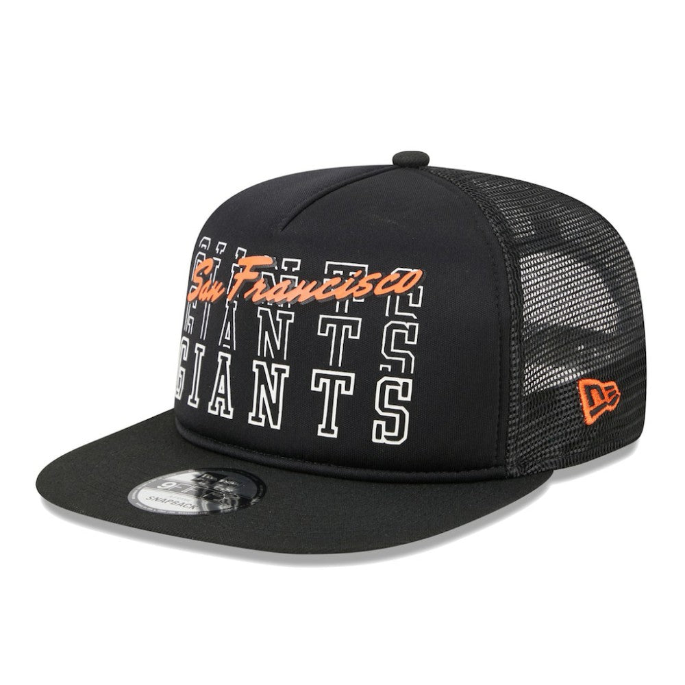 San Francisco Giants  Street Team A-Frame Trucker 9FIFTY Snapback Hat Black