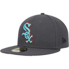 Chicago White Sox  Print Undervisor 59FIFTY Fitted Hat Graphite