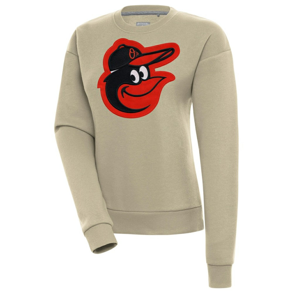Baltimore Orioles Antigua Women's Victory Pullover Sweatshirt Khaki