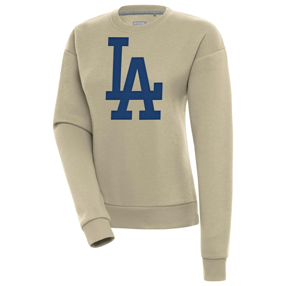 Los Angeles Dodgers Antigua Women's Victory Pullover Sweatshirt Khaki