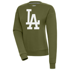 Los Angeles Dodgers Antigua Women's Victory Pullover Sweatshirt Olive