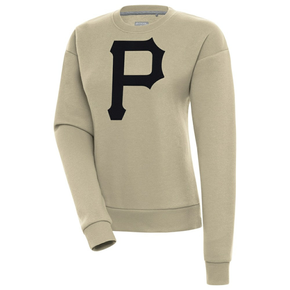 Pittsburgh Pirates Antigua Women's Victory Pullover Sweatshirt Khaki