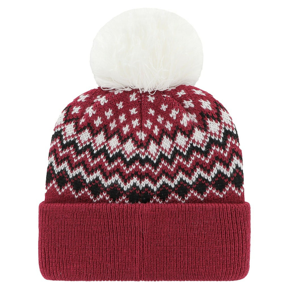 Arizona Cardinals '47 Women's Elsa Cuffed Knit Hat with Pom - Cardinal for sale