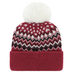 Arizona Cardinals '47 Women's Elsa Cuffed Knit Hat with Pom - Cardinal for sale