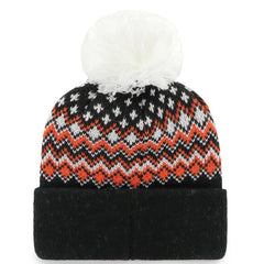 Cincinnati Bengals '47 Women's Elsa Cuffed Knit Hat with Pom - Black on sale