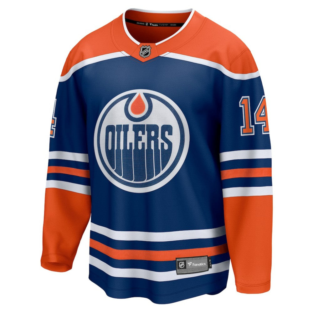 Mattias Ekholm Edmonton Oilers Fanatics Home Breakaway Jersey - Royal Jerseys