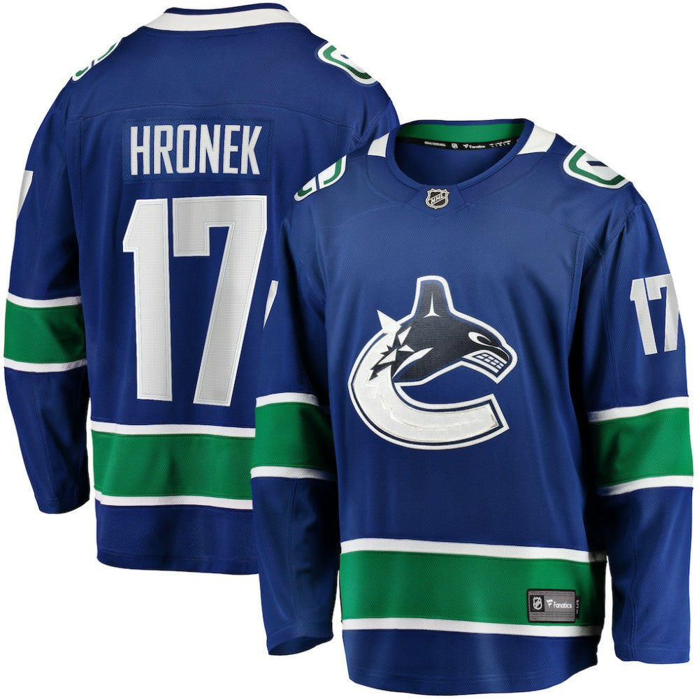 Filip Hronek Vancouver Canucks Fanatics Home Breakaway Jersey - Blue Jerseys