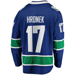 Filip Hronek Vancouver Canucks Fanatics Home Breakaway Jersey - Blue Jerseys
