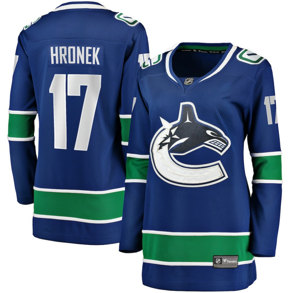 Filip Hronek Vancouver Canucks Women's Fanatics Home Breakaway Jersey - Blue Jerseys