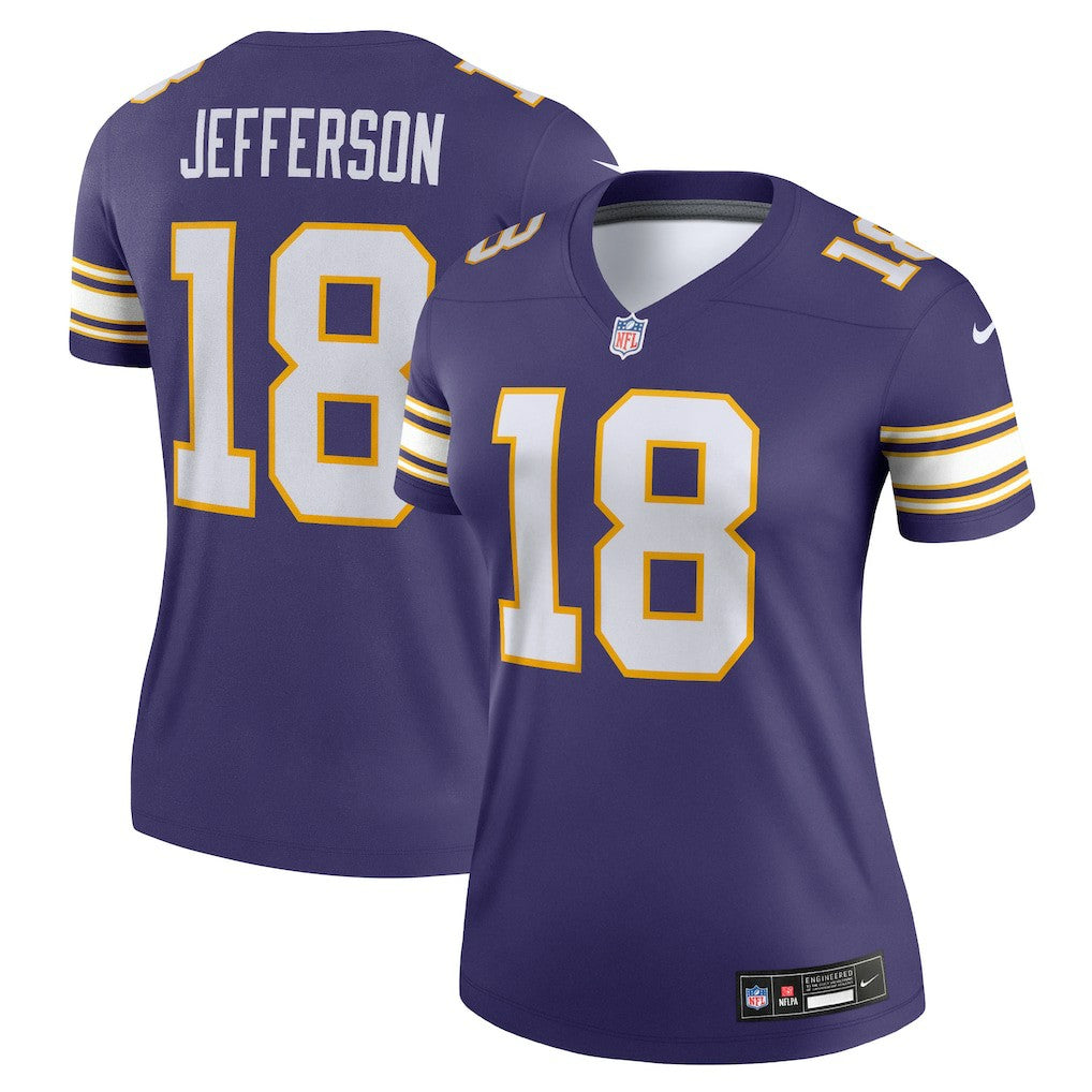 Justin Jefferson Minnesota Vikings Women's Alternate Legend Player Performance Top - Purple on sale