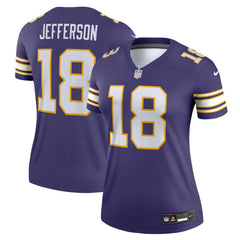 Justin Jefferson Minnesota Vikings Women's Alternate Legend Player Performance Top - Purple on sale