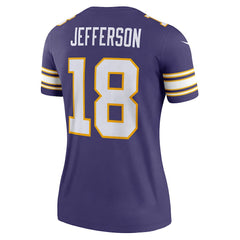 Justin Jefferson Minnesota Vikings Women's Alternate Legend Player Performance Top - Purple on sale