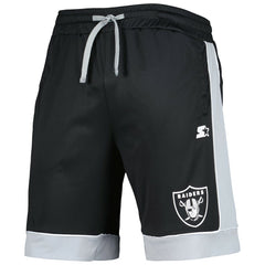 Las Vegas Raiders G-III Sports by Carl Banks Fan Favorite Fashion Shorts -Black/Silver for sale