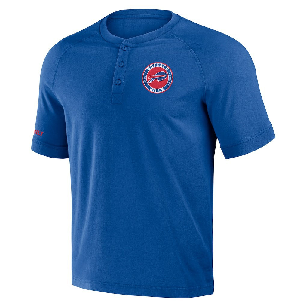 Buffalo Bills NFL x Darius Rucker Collection Washed Raglan Henley T-Shirt - Royal online