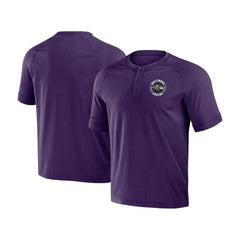 Baltimore Ravens NFL x Darius Rucker Collection Washed Raglan Henley T-Shirt - Purple sale