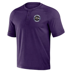 Baltimore Ravens NFL x Darius Rucker Collection Washed Raglan Henley T-Shirt - Purple sale