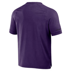 Baltimore Ravens NFL x Darius Rucker Collection Washed Raglan Henley T-Shirt - Purple sale