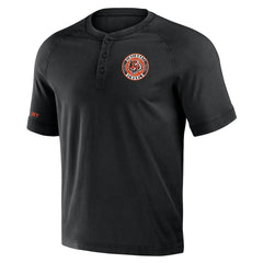 Cincinnati Bengals NFL x Darius Rucker Collection Washed Raglan Henley T-Shirt - Black cheap