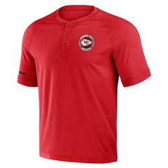 Kansas City Chiefs NFL x Darius Rucker Collection Washed Raglan Henley T-Shirt - Red sale