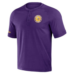 Minnesota Vikings NFL x Darius Rucker Collection Washed Raglan Henley T-Shirt - Purple for sale