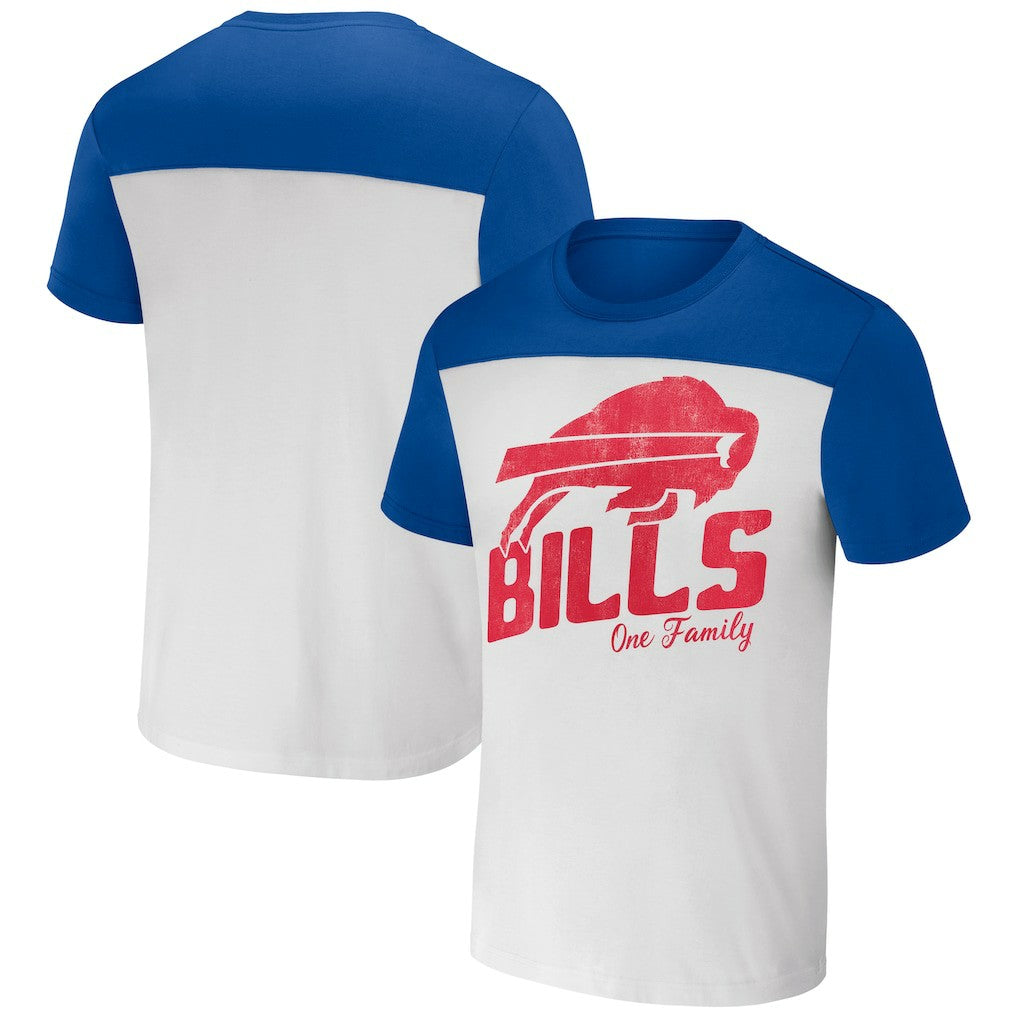 Buffalo Bills NFL x Darius Rucker Collection Colorblocked T-Shirt - White/Royal cheap
