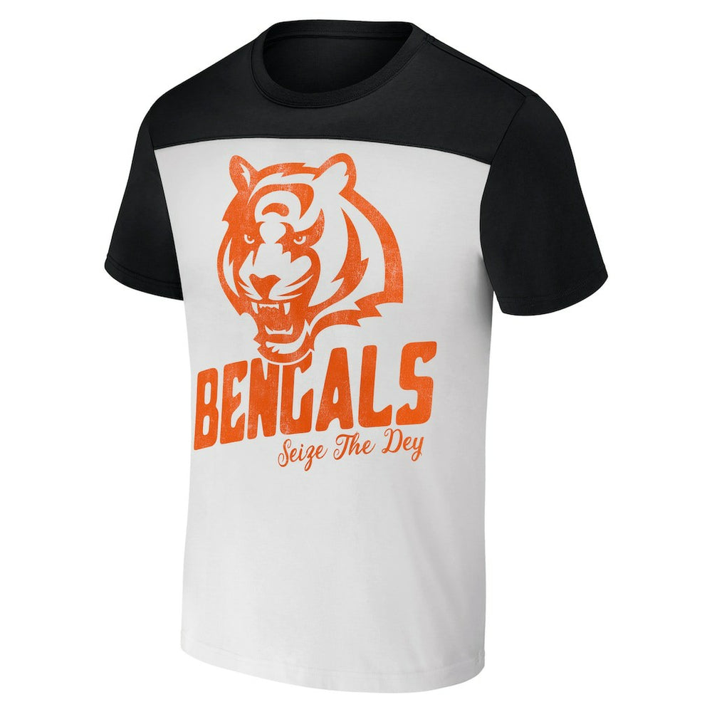 Cincinnati Bengals NFL x Darius Rucker Collection Colorblocked T-Shirt - Cream online