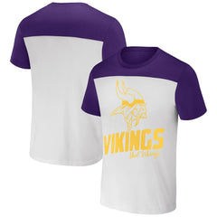 Minnesota Vikings NFL x Darius Rucker Collection Colorblocked T-Shirt - Cream discount
