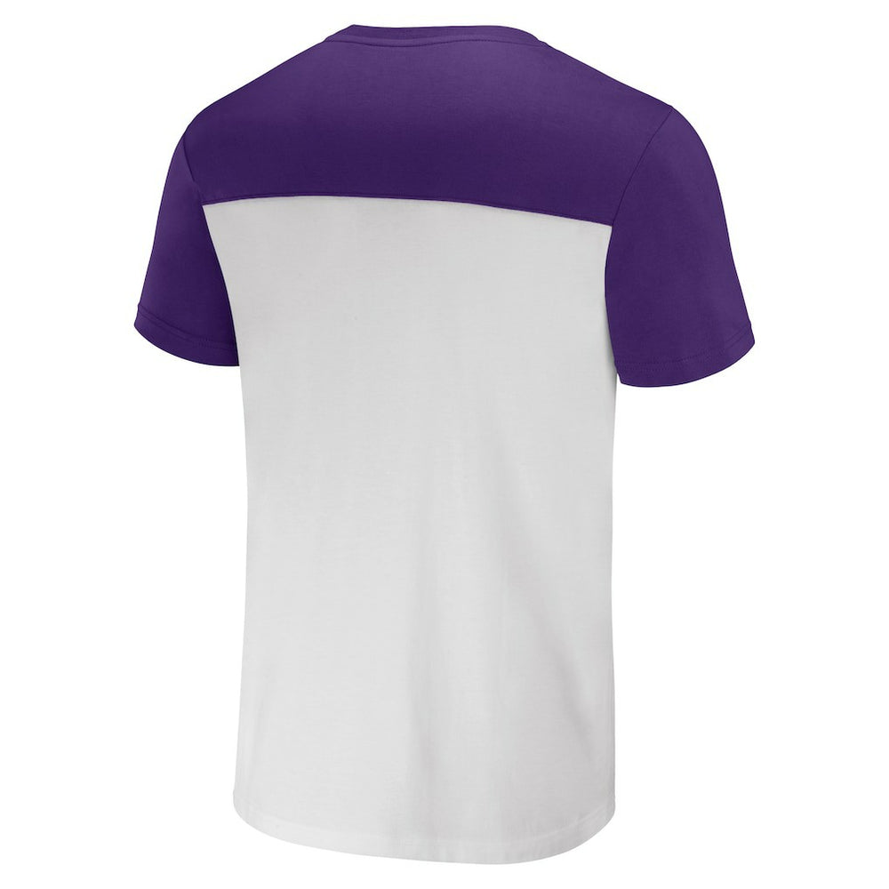 Minnesota Vikings NFL x Darius Rucker Collection Colorblocked T-Shirt - Cream discount