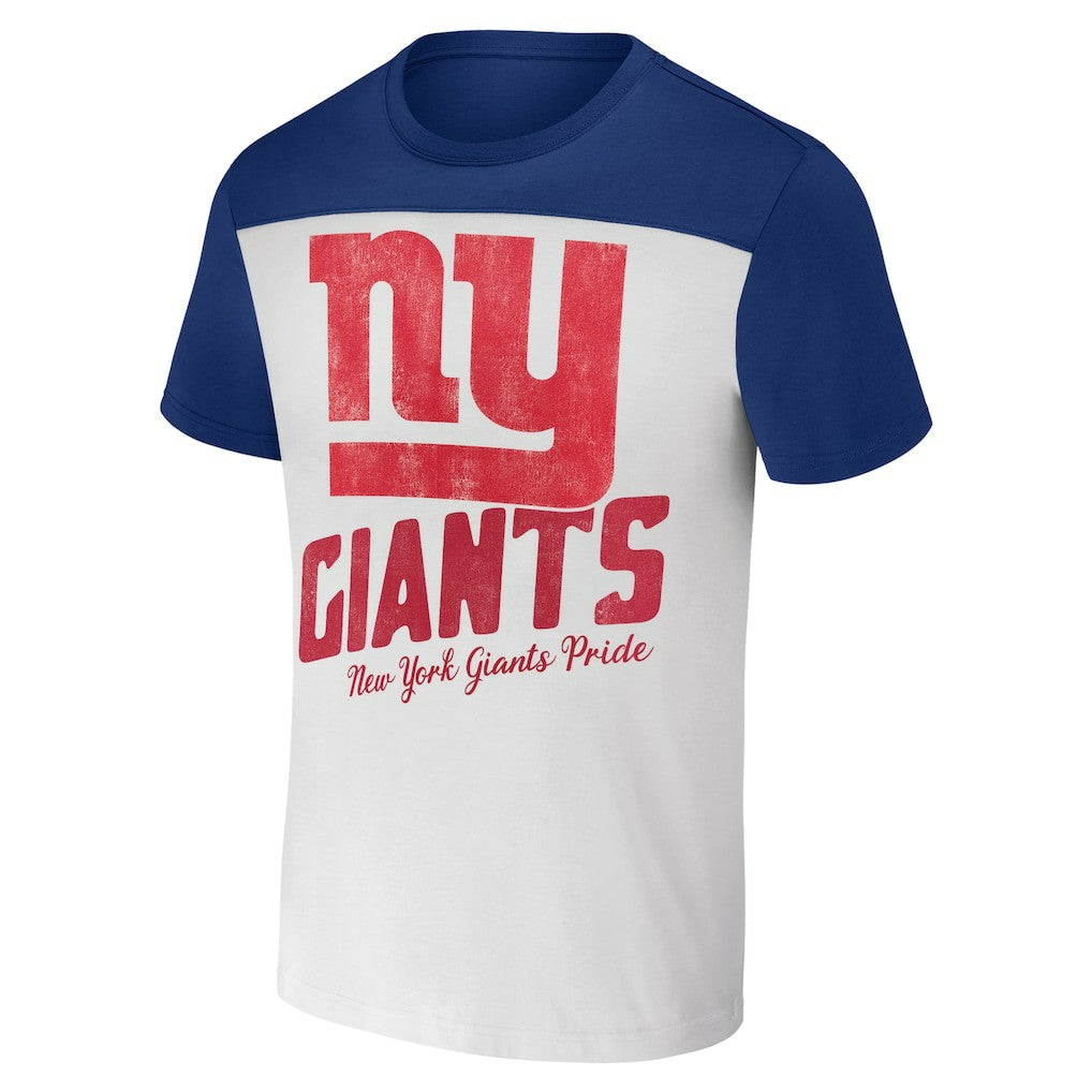 New York Giants NFL x Darius Rucker Collection Colorblocked T-Shirt - Cream discount
