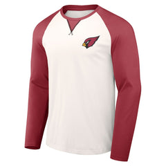 Arizona Cardinals NFL x Darius Rucker Collection Long Sleeve Raglan T-Shirt - Cream/Cardinal discount