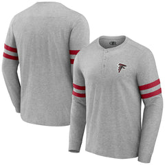 Atlanta Falcons NFL x Darius Rucker Collection Henley Long Sleeve T-Shirt - Heather Gray on sale