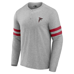 Atlanta Falcons NFL x Darius Rucker Collection Henley Long Sleeve T-Shirt - Heather Gray on sale
