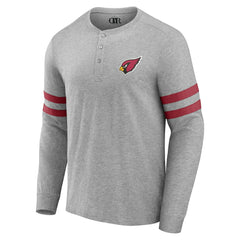 Arizona Cardinals NFL x Darius Rucker Collection Henley Long Sleeve T-Shirt - Heather Gray on sale