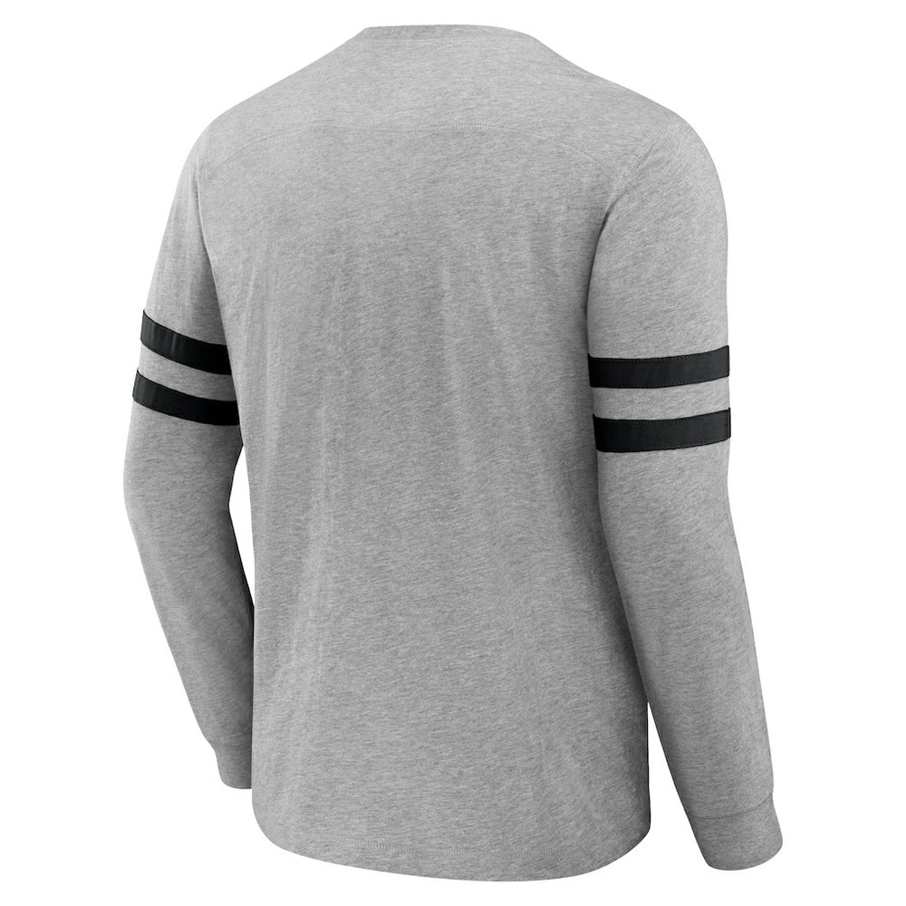 Carolina Panthers NFL x Darius Rucker Collection Henley Long Sleeve T-Shirt - Heather Gray on sale