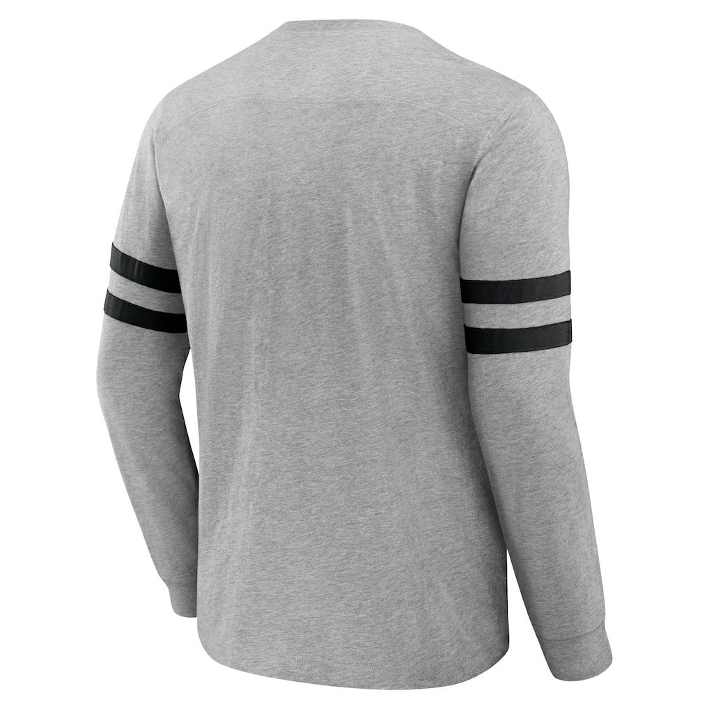 Las Vegas Raiders NFL x Darius Rucker Collection Henley Long Sleeve T-Shirt - Heather Gray online