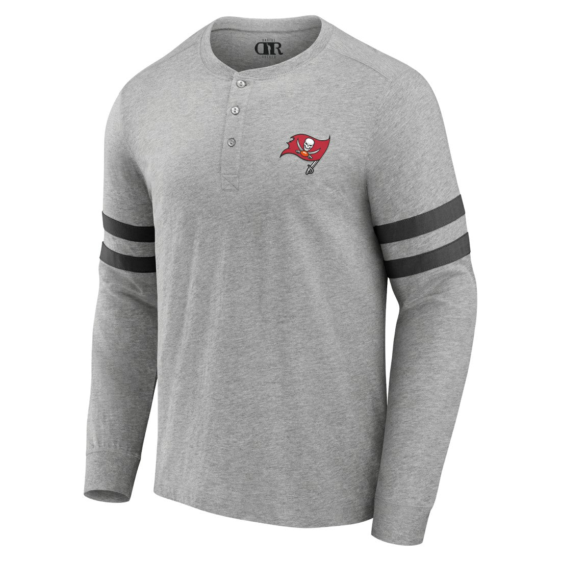 Tampa Bay Buccaneers NFL x Darius Rucker Collection Henley Long Sleeve T-Shirt - Heather Gray cheap