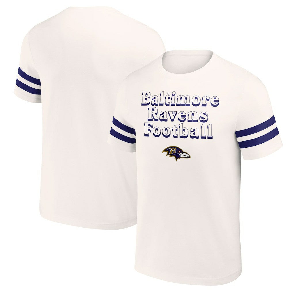 Baltimore Ravens NFL x Darius Rucker Collection Vintage T-Shirt - Cream sale