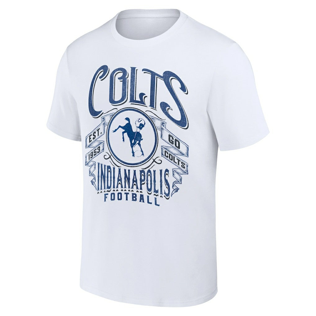 Indianapolis Colts NFL x Darius Rucker Collection Vintage Football T-Shirt - White cheap
