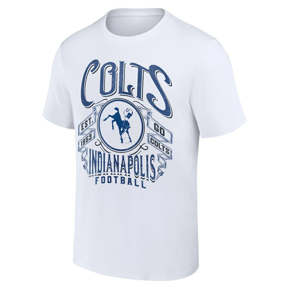 Indianapolis Colts NFL x Darius Rucker Collection Vintage Football T-Shirt - White cheap