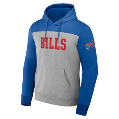 Buffalo Bills NFL x Darius Rucker Collection Color Blocked Pullover Hoodie - Heather Gray sale