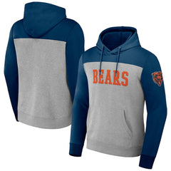 Chicago Bears NFL x Darius Rucker Collection Color Blocked Pullover Hoodie - Heather Gray outlet
