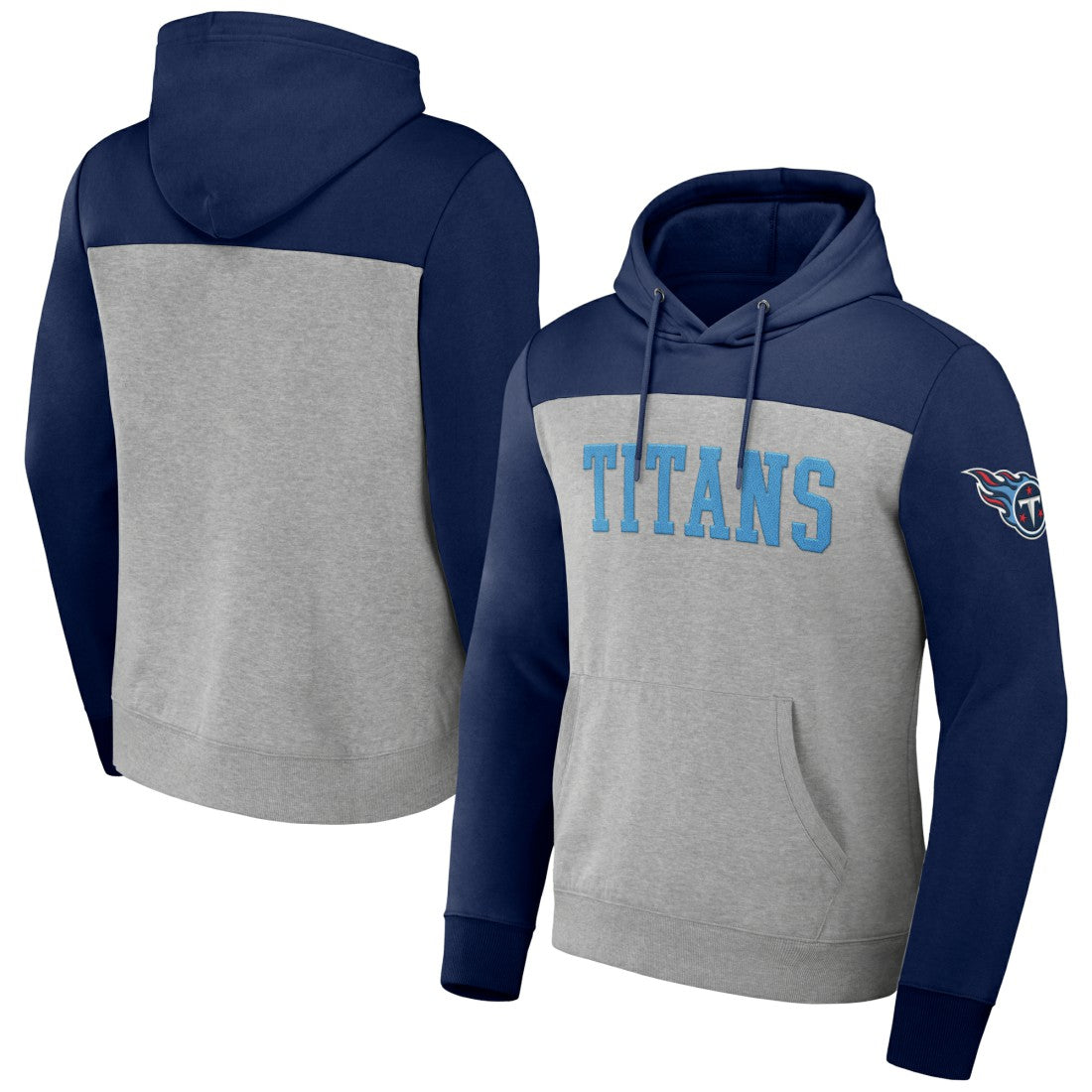 Tennessee Titans NFL x Darius Rucker Collection Color Blocked Pullover Hoodie - Heather Gray outlet