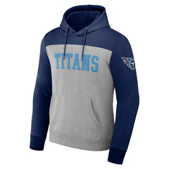 Tennessee Titans NFL x Darius Rucker Collection Color Blocked Pullover Hoodie - Heather Gray outlet