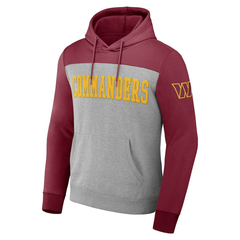 Washington Commanders NFL x Darius Rucker Collection Color Blocked Pullover Hoodie - Heather Gray online