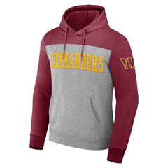 Washington Commanders NFL x Darius Rucker Collection Color Blocked Pullover Hoodie - Heather Gray online